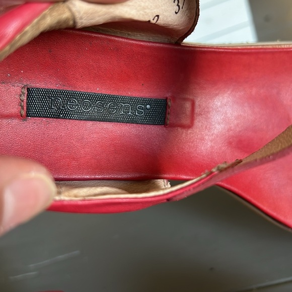 Neosens Women's Red Sandals Size 37 or 6.5 or‎ 7 EU - Picture 10 of 10